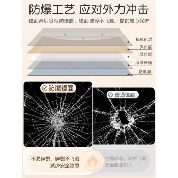 全身鏡落地鏡家用簡約網紅ins風女宿舍臥室壁掛貼墻試衣穿衣鏡子