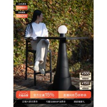 吱音開局桌圓形吧臺桌家用休閑桌子咖啡廳酒吧桌椅高腳桌原創設計