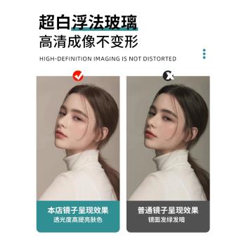 全身鏡穿衣落地家用鏡子壁掛貼墻臥室化妝網紅女生簡約立體試衣鏡