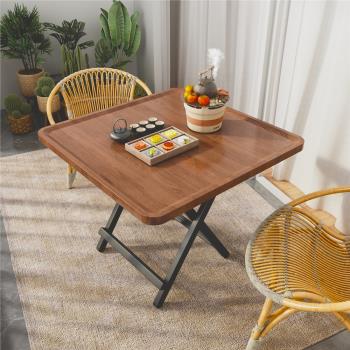 家用折疊麻將桌餐桌兩用小型飯桌陽臺茶幾桌便攜手搓棋牌桌小方桌