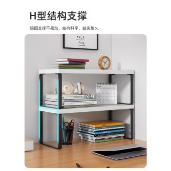 桌面書架置物架桌上家用收納架書桌學生小架子多層簡易櫃子儲物架