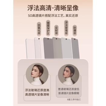 玻璃全身鏡壁掛式粘貼自粘穿衣鏡防爆貼墻鏡子免打孔家用大試衣鏡