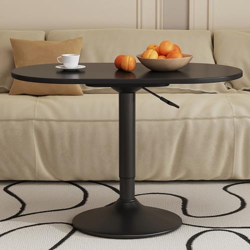 可移動旋轉簡約輕奢客廳巖板邊幾創意茶幾可升降床前小桌子寫字桌