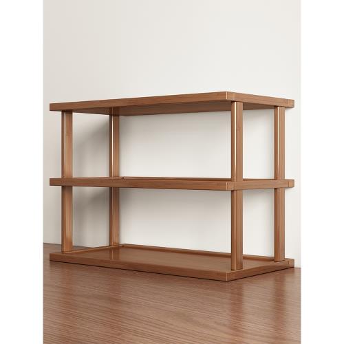 桌面置物架辦公室書桌多層書架小型杯架子工位臺面簡易整理收納架