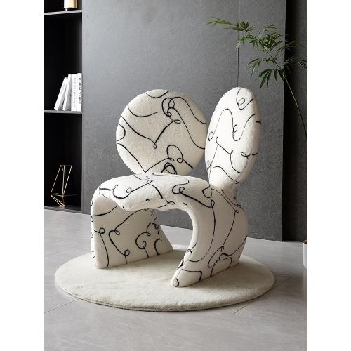 客廳個性創意米奇椅陽臺創意梳妝單椅子設計師款時尚休閑懶人沙發