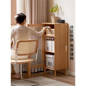 維莎家用客廳橡木靠墻電視邊櫃