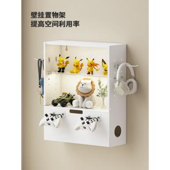 卓煥LED燈光桌上面手辦展示櫃模型收納櫃帶排插手柄理線盒置物架