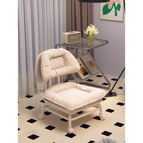 轉椅輪子萬向輪小凳子兒童矮凳滑輪懶人靠背寶寶椅子家用帶娃神器