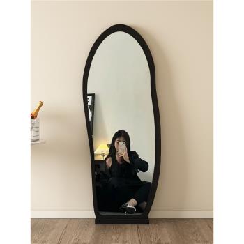 中古風穿衣鏡異形鏡子全身鏡網紅家用落地鏡女生臥室壁掛式試衣鏡