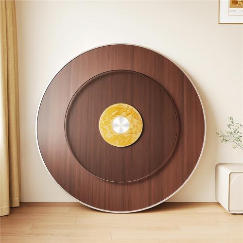 家用餐桌單獨面板圓桌桌面圓形桌板小桌板臺面板材可帶轉盤圓桌面