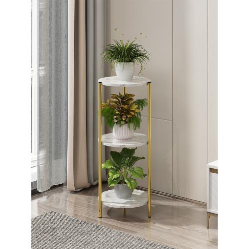 三夢輕奢花架子客廳落地式現代簡約多層綠蘿植物擺放架置物架陽臺