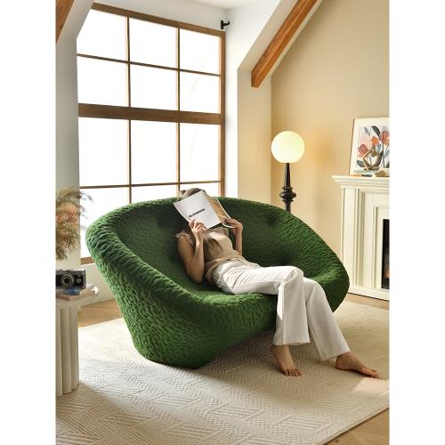 網紅貝殼沙發輕奢寫意空間ploum客廳雙人弧形極簡創意設計師家具