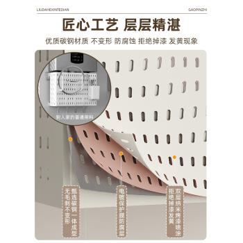 廚房擋板遮醜熱水器遮擋罩天然氣壁掛爐燃氣管道置物架裝飾洞洞板