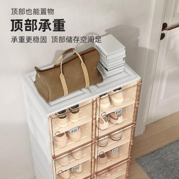 【達人推薦】螞蟻盒子多層免組裝鞋盒可折疊家用收納鞋櫃