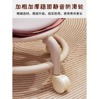 滑輪矮凳家用亞克力萬向輪小凳子多功能椅子兒童小板凳客廳沙發凳