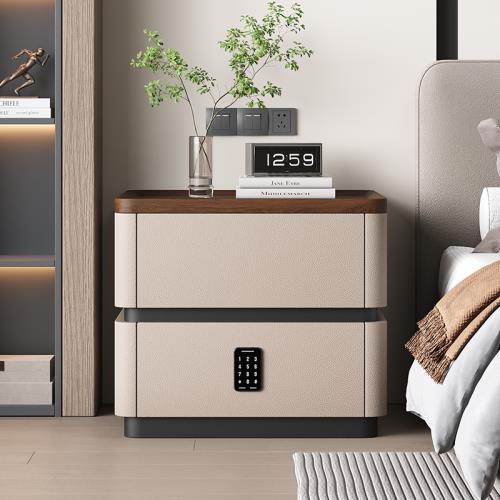 三夢智能床頭柜2024新款輕奢高級感小型床邊柜子簡約現代收納柜