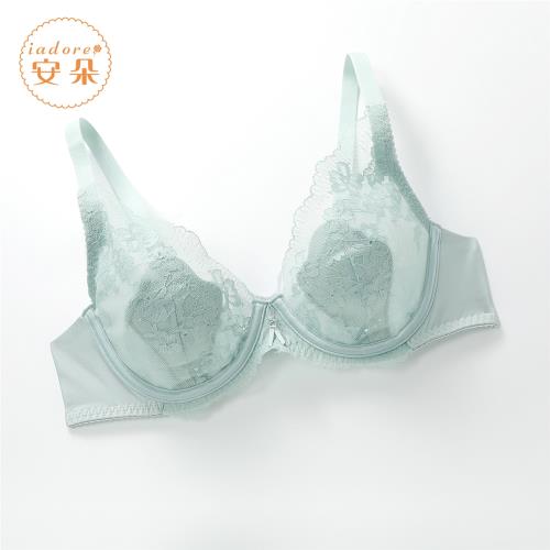 安莉芳旗下安朵兔耳朵打孔花朵杯文胸女士大胸顯小內衣HB00297