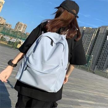 雙肩包男士簡約百搭大容量電腦旅行揹包女初中生高中大學生書包男