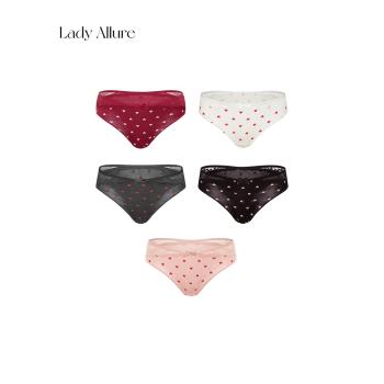「LA」怦然心動*純欲愛心印花裸感舒適女甜美軟糯透氣Hottie內褲