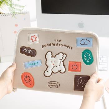 韓國romane小眾防震11寸iPad Air Pro平板電腦包筆插 收納保護包