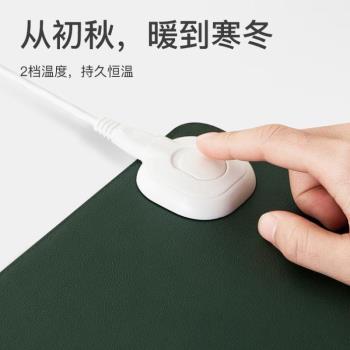 兒童風暖手辦公桌鼠標墊鍵盤墊冬季usb發熱電腦墊超大[墊簡約加熱