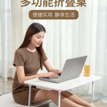 支架筆記本電腦辦公桌床頭學生宿舍]小桌子床上折疊桌書桌懶飄窗