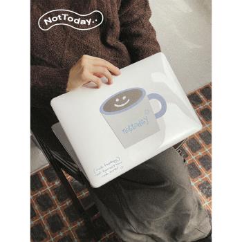 NotToday 咖啡杯筆記本macbook電腦保護殼 pc全包散熱殼