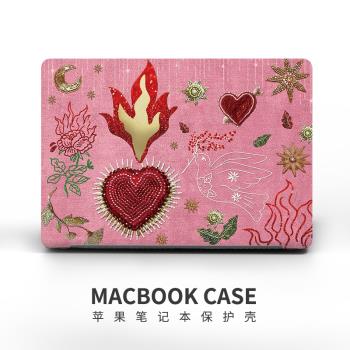 適用於2024新款MacBookPro16蘋果筆記本電腦M3保護殼MacBook Air13/14電腦保護套輕軟全包高顏值15寸電腦外殼