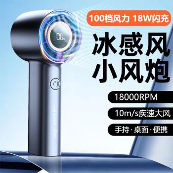 香薰手持風扇USB桌面迷你風扇戶外便攜小巧大容量充電式掛脖風扇
