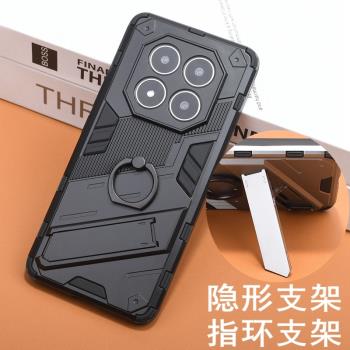 適用紅米 Note 14 Pro手機殼戶外戰術通勤小米Note 14Pro+防摔保護套Redminote14軍事科技風指環支架加厚外殼