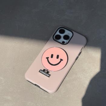 EVENSHOW2024夏天新款高階菲林手機殼帶鏡子支架適用於蘋果iphone15promax14/13高階全包保護套