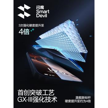 閃魔康寧膜適用蘋果16promax鋼化膜新款iphone16pro手機貼膜15全屏覆蓋14大猩猩13高畫質plus玻璃12保護x防指紋