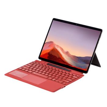 微軟SurfacePro8磁吸藍牙鍵盤X/7+/6/5/4翻蓋背光Go4/3/2/1平板電腦10二合一可吸附筆槽款Microsoft9蘇菲11