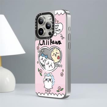 蘋果手機殼COCOTiFY聯名Chiikawa吉伊卡哇小可愛適用iPhone16ProMax鏡面磁吸MagSafe新款防摔15plus141312