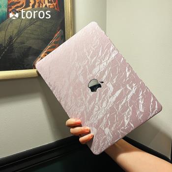 創意適用M4蘋果macbookair保護殼2024款16英寸M1筆記本m2電腦殼macbookpro保護套M3皮質14寸透明13外殼15軟殼