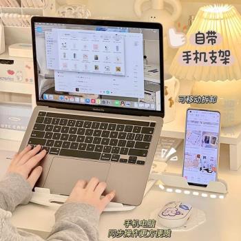 散熱器*懸空可旋轉支撐托架架立式筆記本電腦支架折疊增高架便攜