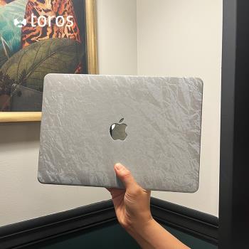 創意適用2025款M4蘋果macbookpro保護殼mac筆記本m2電腦殼macbookair保護套M3皮質14寸16透明13外殼15M1軟殼