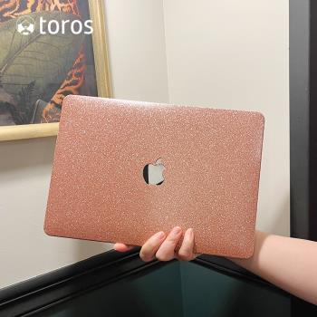 bling~適用2024款13寸macbookair保護殼蘋果筆記本保護套pro14寸電腦殼m3透明m2軟殼15皮質16超薄原創女生m1