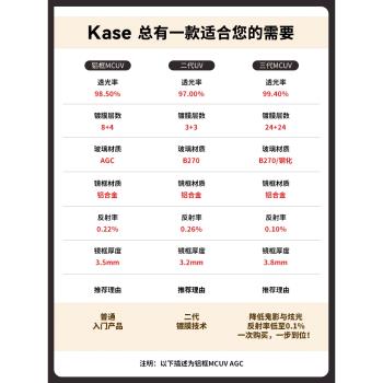 卡色UV鏡nd濾鏡鏡片鏡頭Kase 黑柔二代三代佳能索尼富士尼康相機金環小痰盂 82mm 72mm 58mm 49mm 62mm 67mm