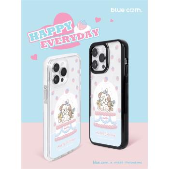 【bluecorn】聯名MIKKO舒芙蕾水晶球音樂盒磁吸防摔手機殼適用於蘋果iPhone 1615 Pro Max 14 pro 流沙手機套