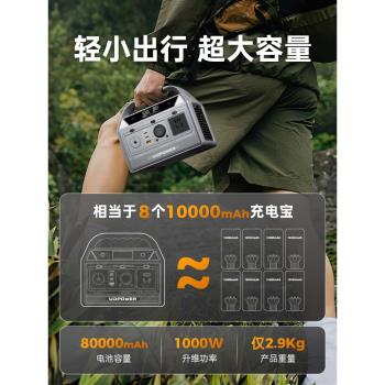 UDPOWER有電儲能充電寶超級快充大容量便攜閃充電源適用手機搭電寶充電汽車應急啟動電源12V打火神器