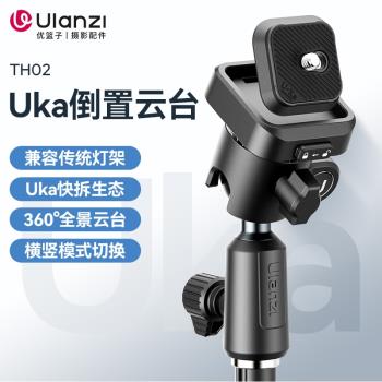 Ulanzi優籃子Uka快裝系列快裝雲臺閃光燈補光燈架轉接全景雲臺多角度轉換座燈架介面調節角度支架柱座轉接頭