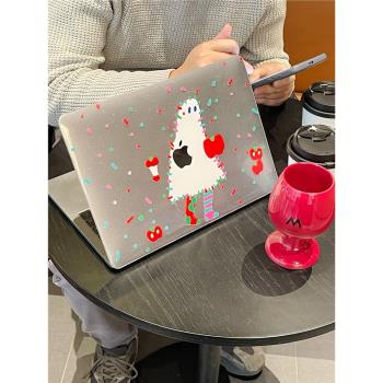 汪三歲「幽靈毛毛」滿天星MacBook保護殼mac筆記本2024款M4電腦M1/M2/M3Pro16寸/13寸macbookair保護套