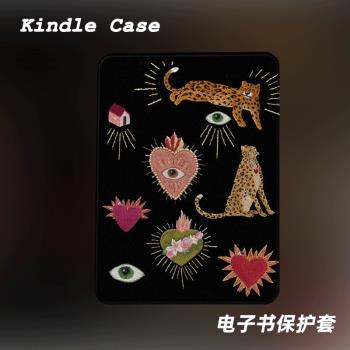 中古圖案適用kindle7代電子書保護套kpw123軟殼958全包防摔帶休眠