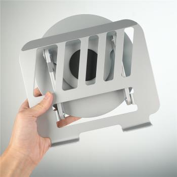 筆記本支架360°可旋轉金屬材質增高架站立式散熱折疊平板支架