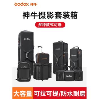 (Godox)神牛CB-01攝影燈拉桿箱三燈套裝收納包影視便攜收納箱閃光燈常亮燈外出拍攝燈架包帶滑輪手提箱