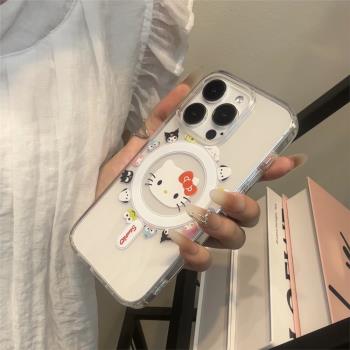 適用iphone16promax手機殼蘋果16保護套15plus磁吸殼小眾高階感14pro透明13新款12全包pm防摔11超好看外殼JJ