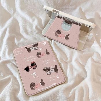 粉底小狗適用OPPOPadAir2保護殼360°旋轉oppopad3平板套一加OnePlus Pad Pro全包防摔pad3pro可愛oppo帶筆槽