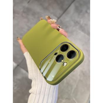 蘋果15手機殼iPhone16女生爆款13液態矽膠12外殼promax簡約pro全包防摔iphone14手機殼11網紅新款情侶套ins風