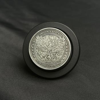 創意小眾立體金屬鳳凰涅槃magsafe磁吸氣囊支架可折疊伸縮指環扣